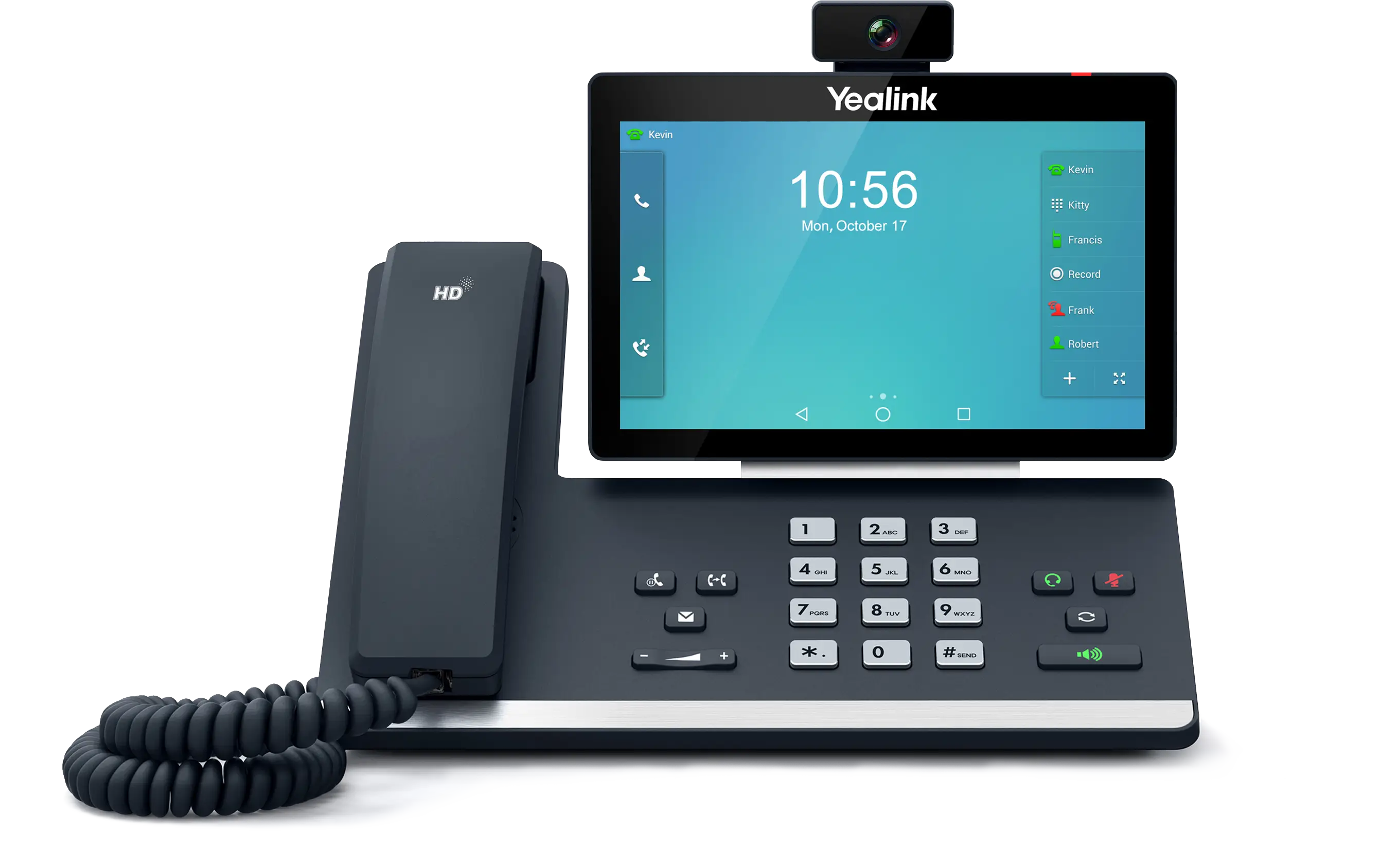 Modern Desk Phone with Integrated Screen