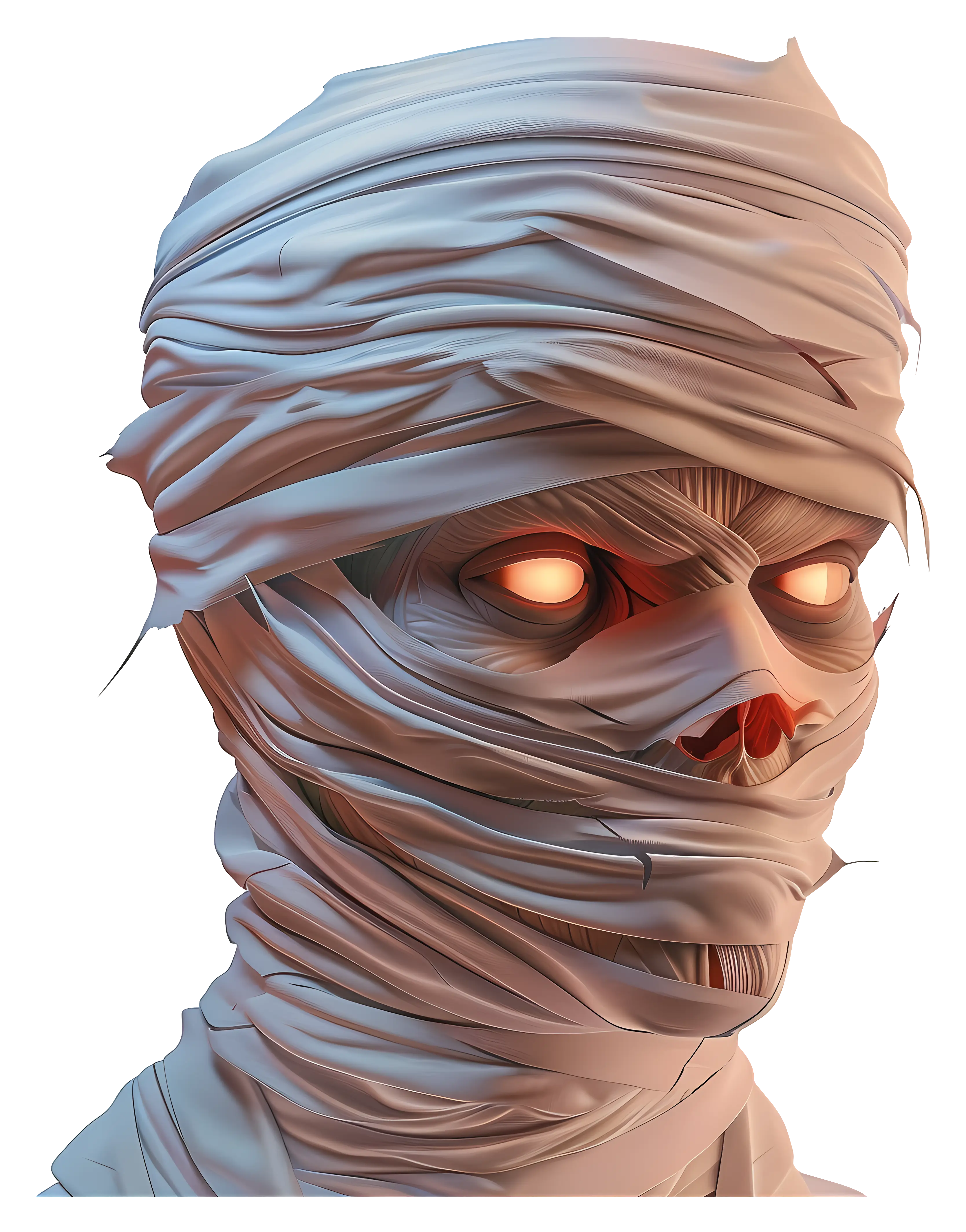 Scary Mummy with Glowing Eyes