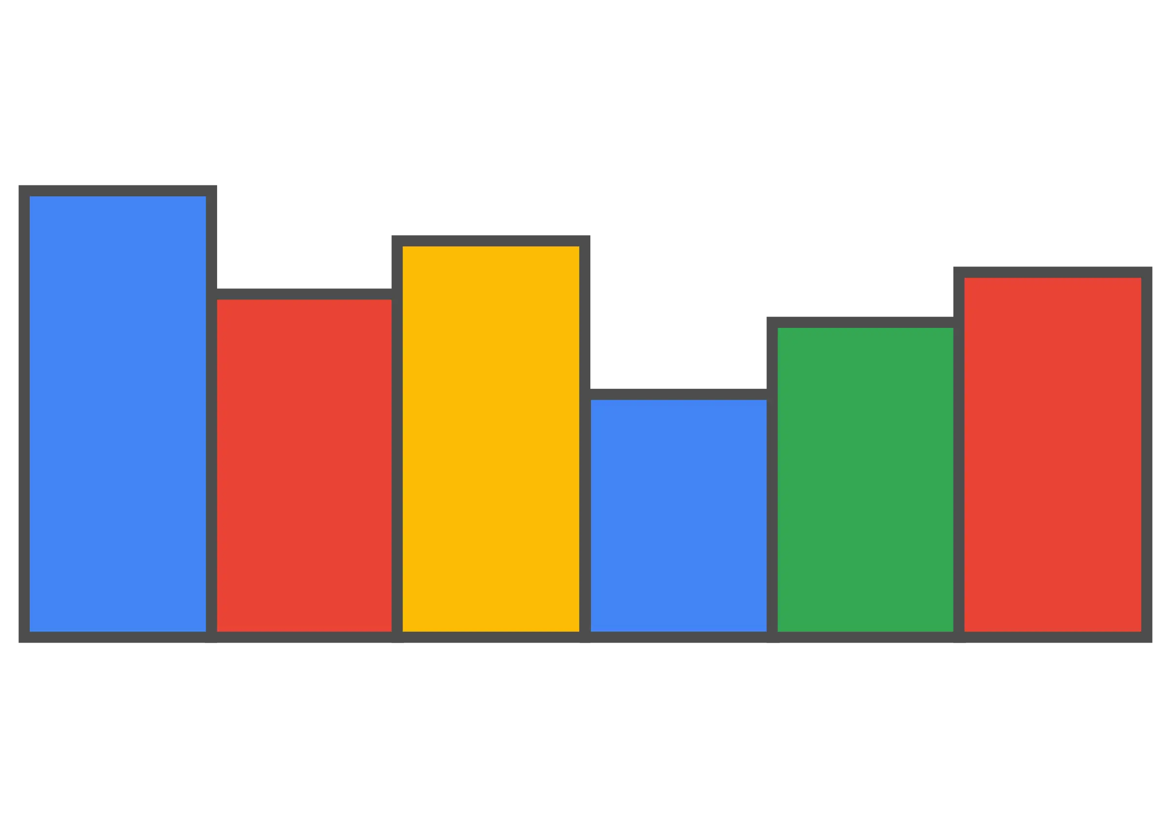 Colorful Bar Chart Representation