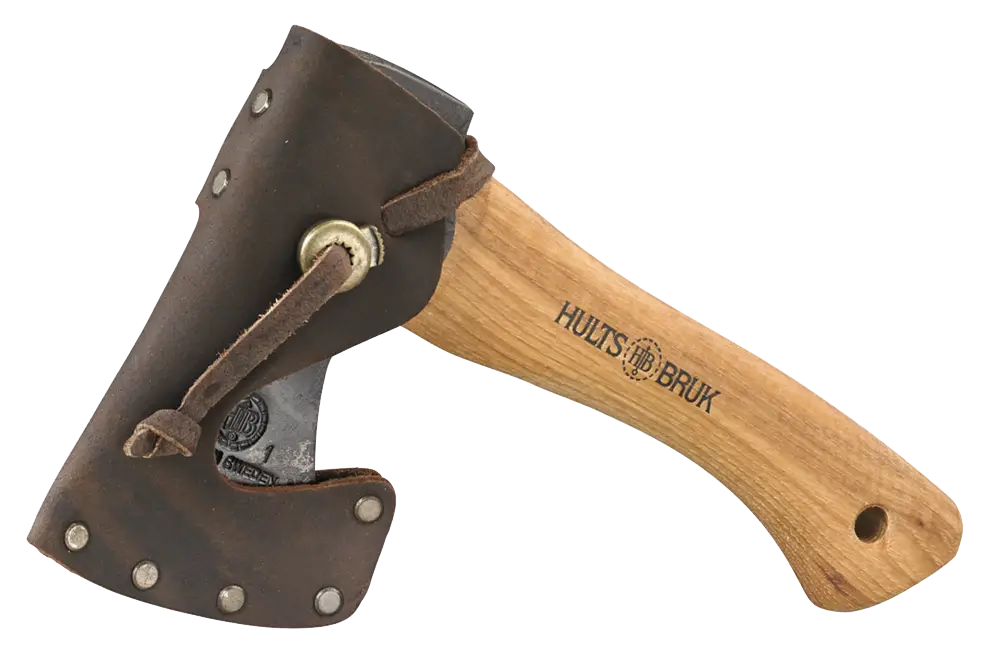 Axe with Leather Cover for Outdoor Use