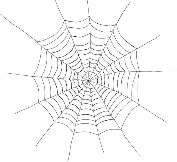 Spider Web Design for Halloween Decoration