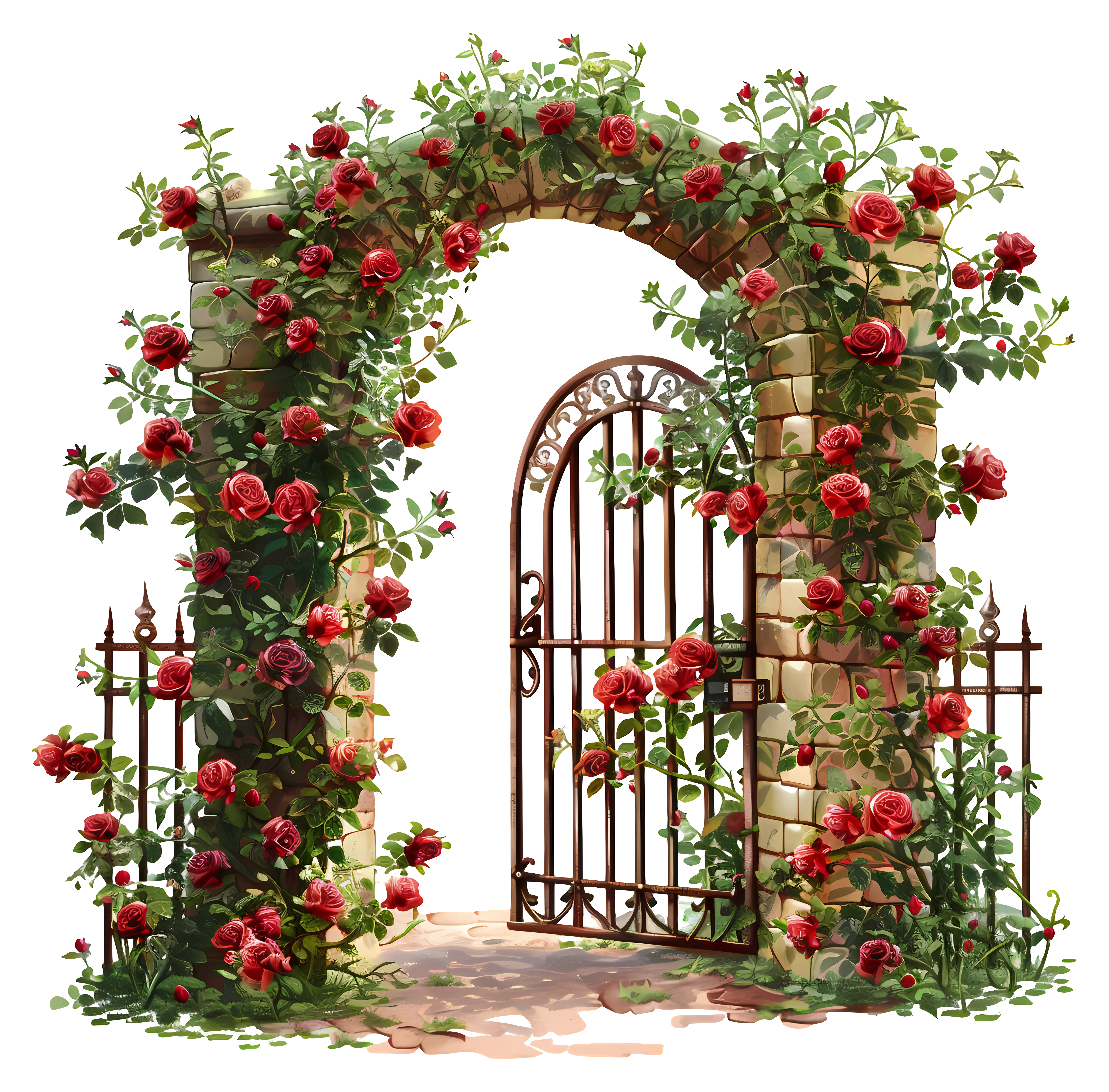 Garden Arch with Roses