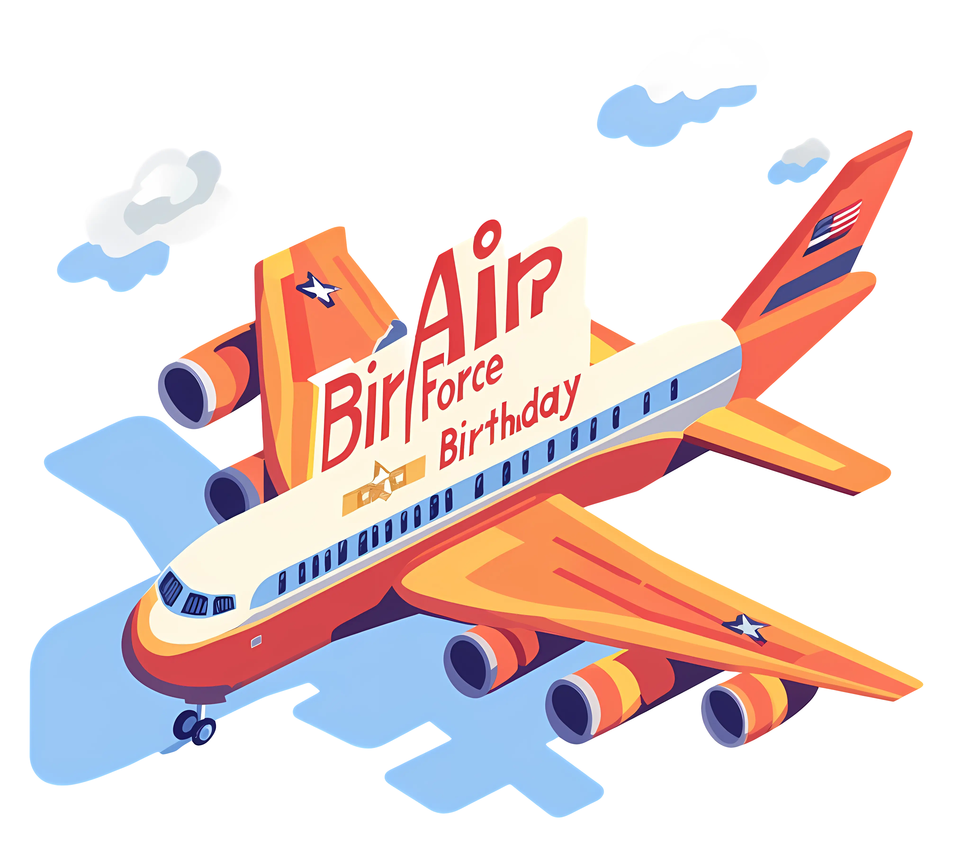 Air Force Birthday Airplane