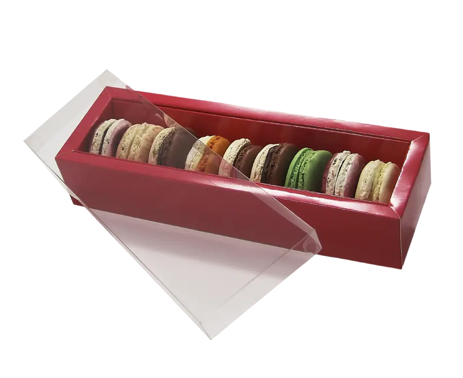 Box of Colorful Macarons