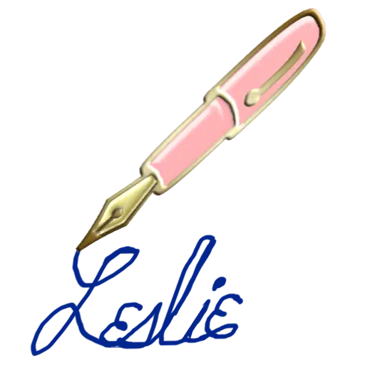 Pink Pen Writing Name