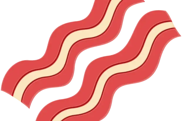 Cartoon Bacon Strips Illustration