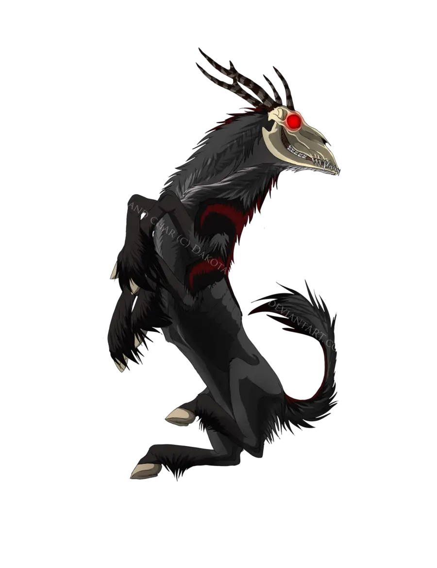Dark Beast with Red Eyes