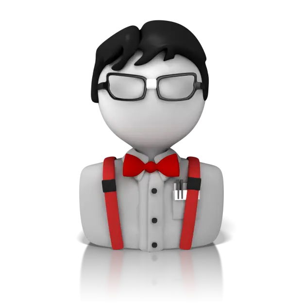 Nerd Icon with Glasses