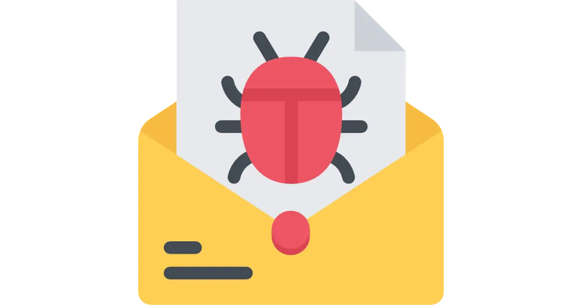 Email Virus Icon for Cybersecurity Awareness