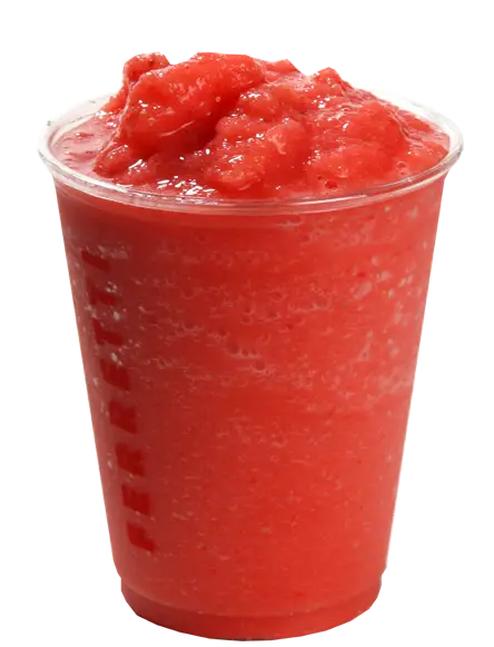 Red Strawberry Slush in a Cup