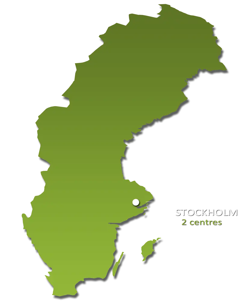 Map of Sweden