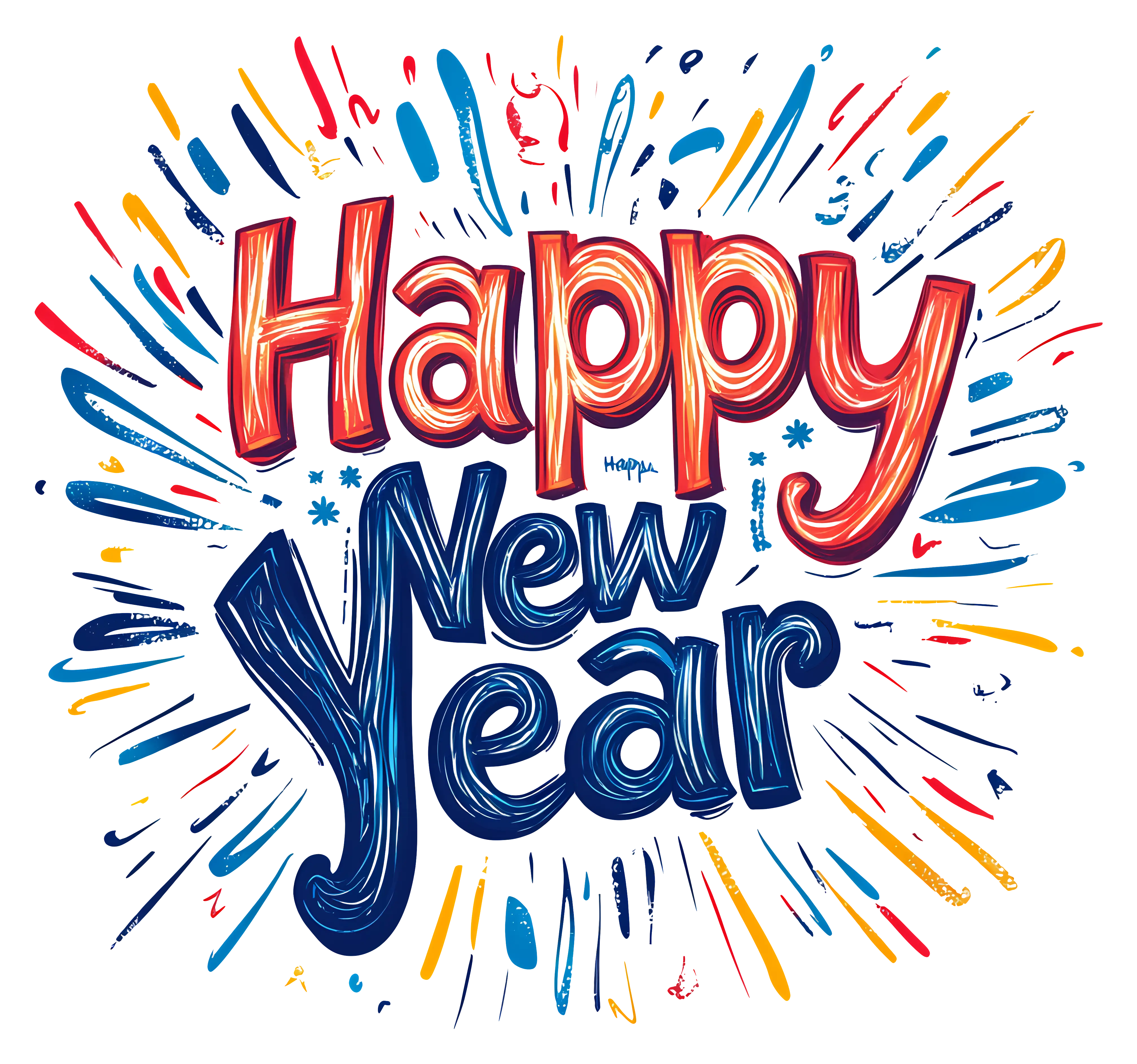 Happy New Year Greeting Card Design