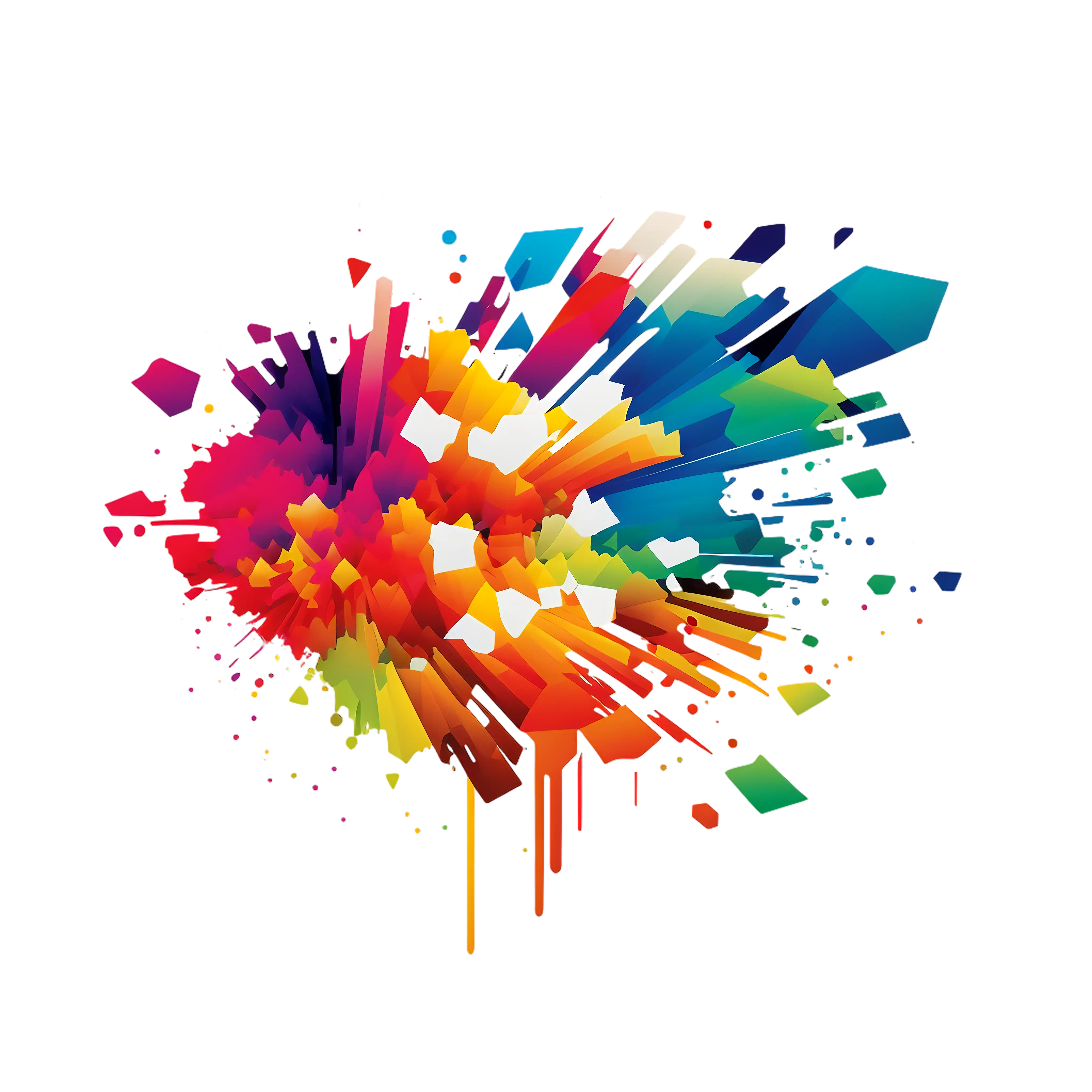 Vibrant Colorful Paint Splash