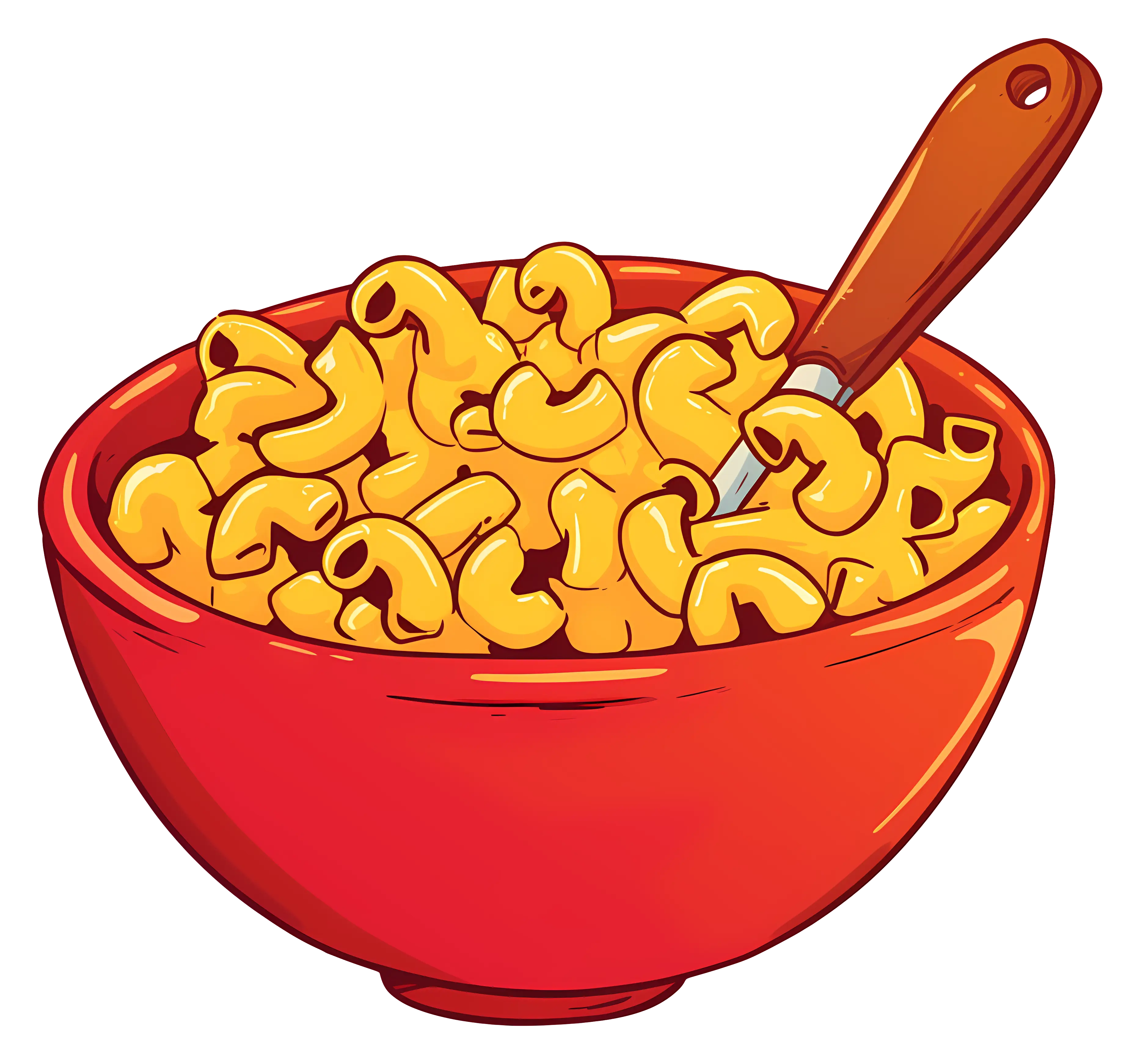 Bowl of Cheesy Macaroni