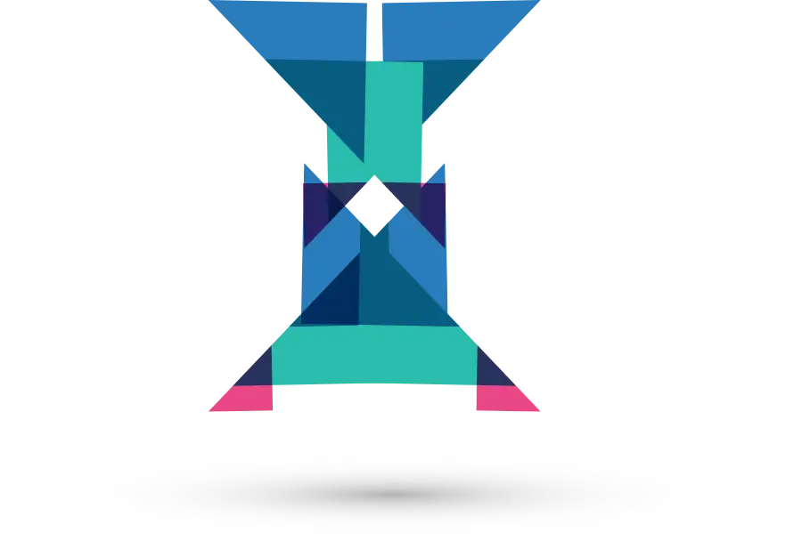 Blue Geometric Shape in Abstract Art