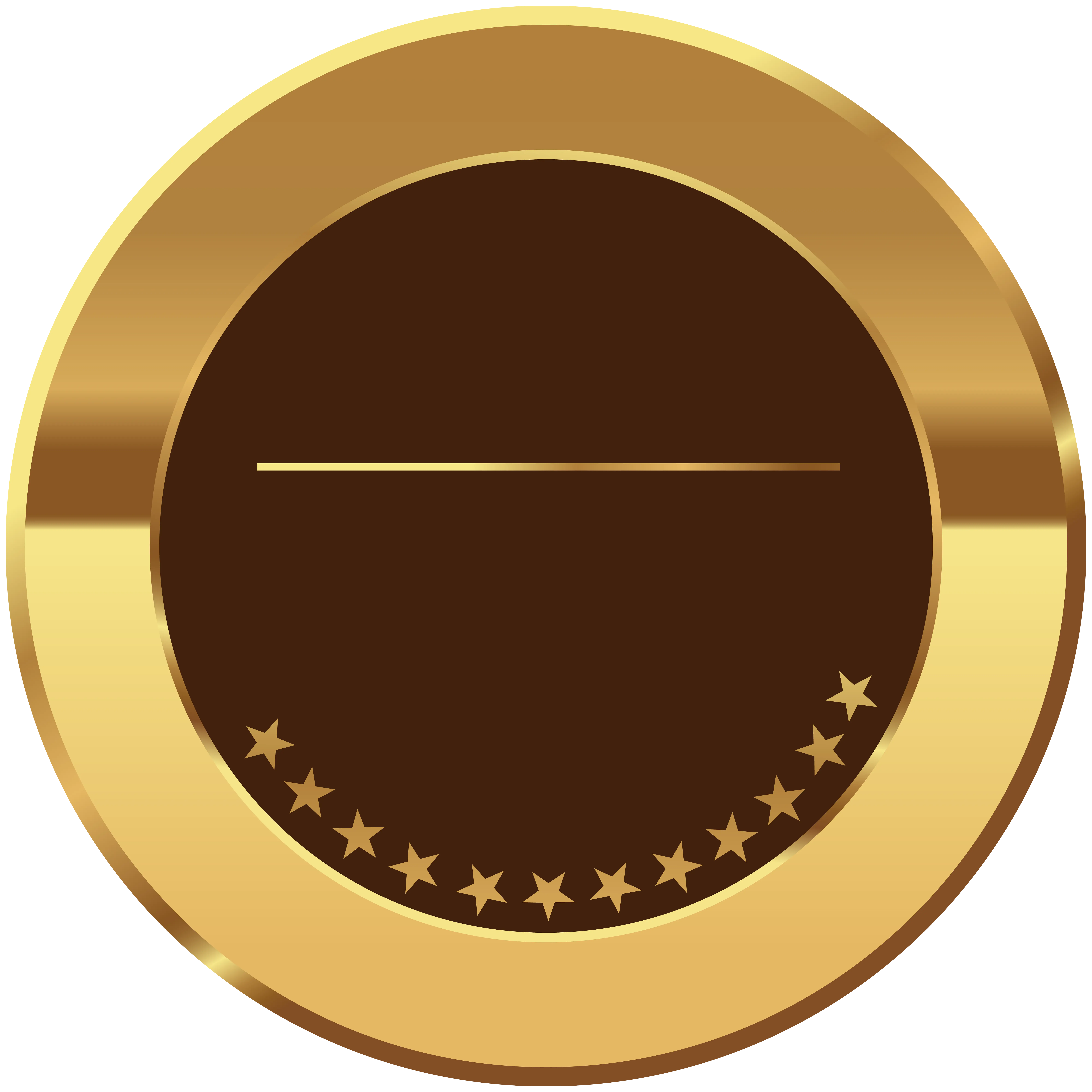 Gold and Black Award Medal for Recognition