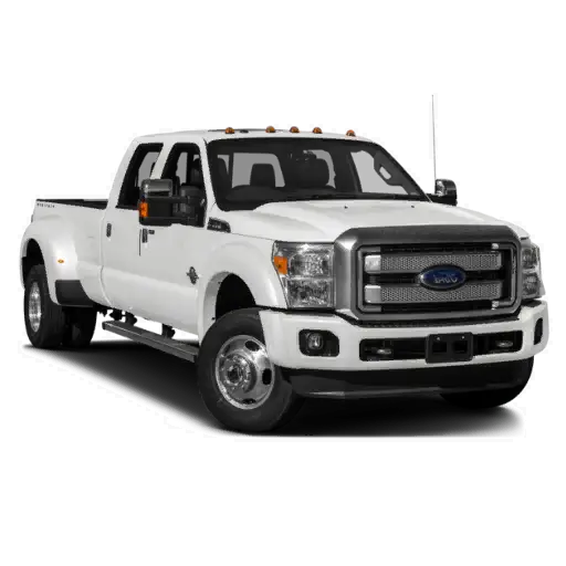 Heavy-Duty Modern White Pickup Truck