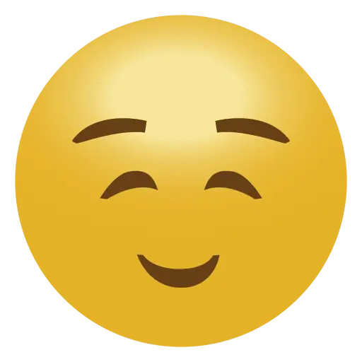 Smiling Emoji With a Joyful Expression