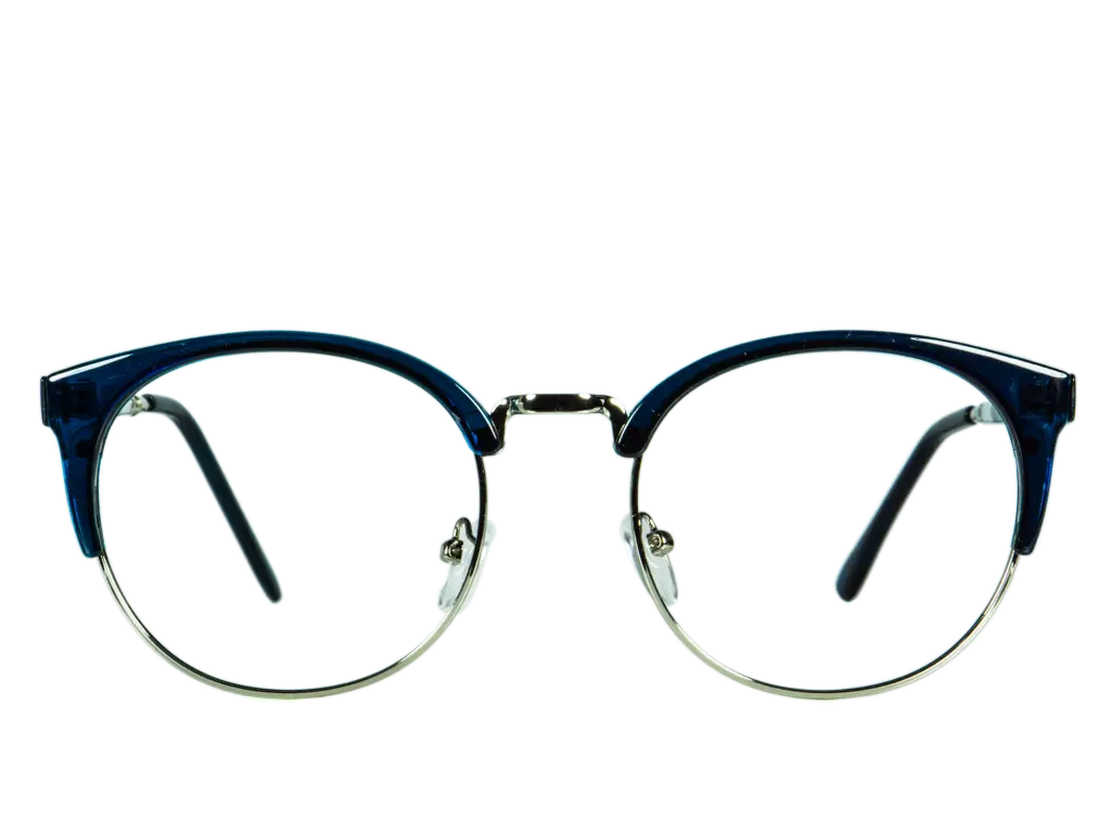 Blue Rimmed Glasses Object