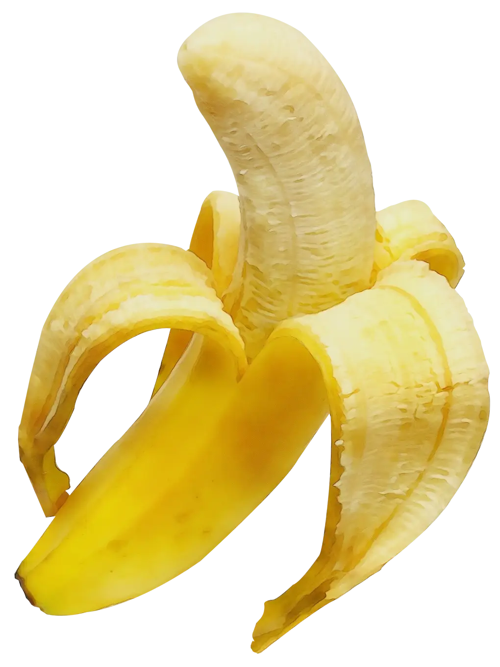 Fresh Peeled Yellow Banana