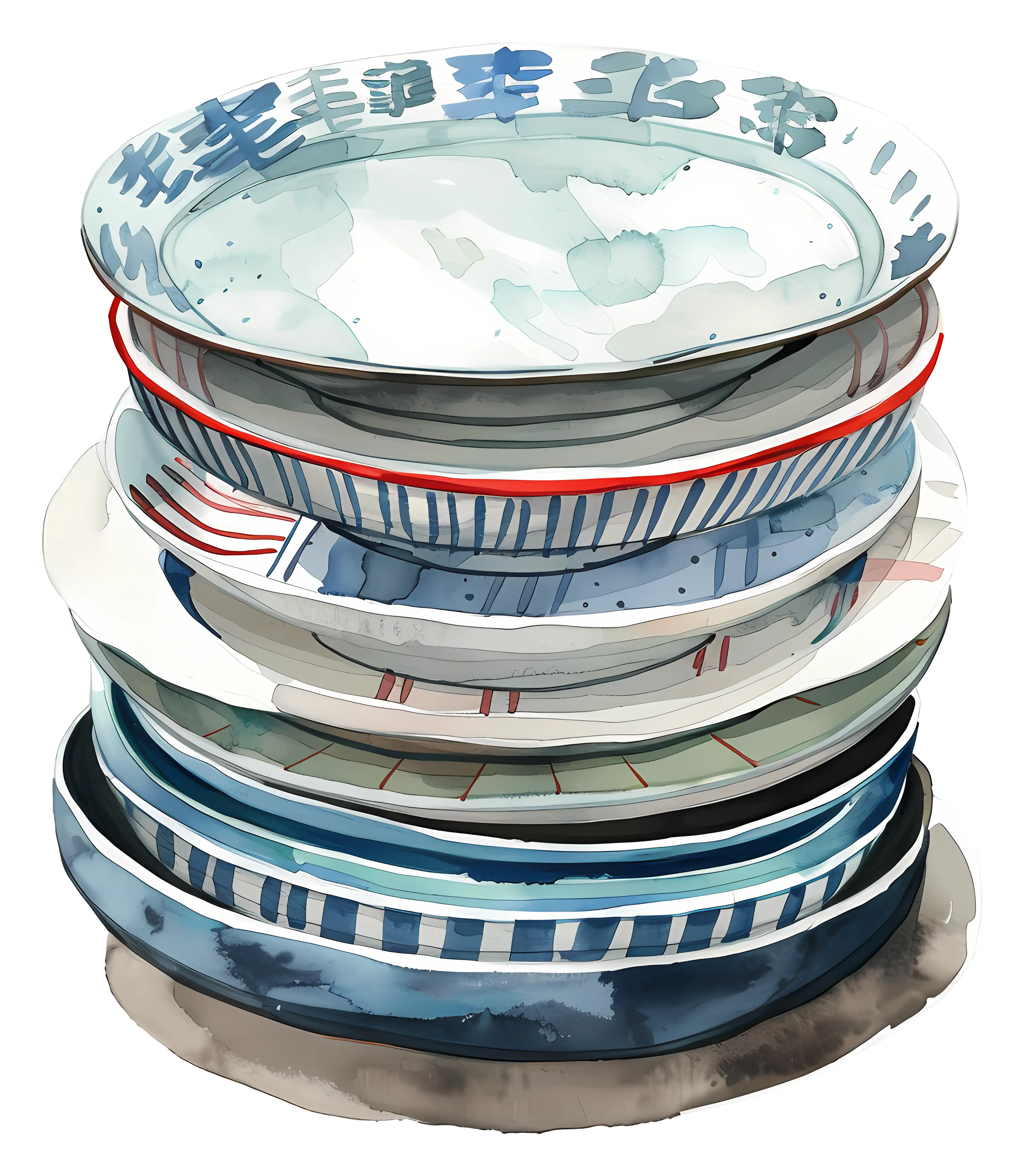 Stack of Ceramic Plates