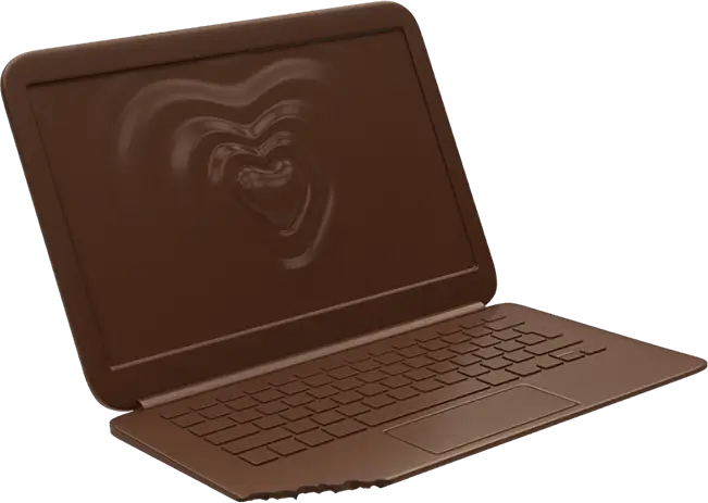 Chocolate Laptop Novelty Item