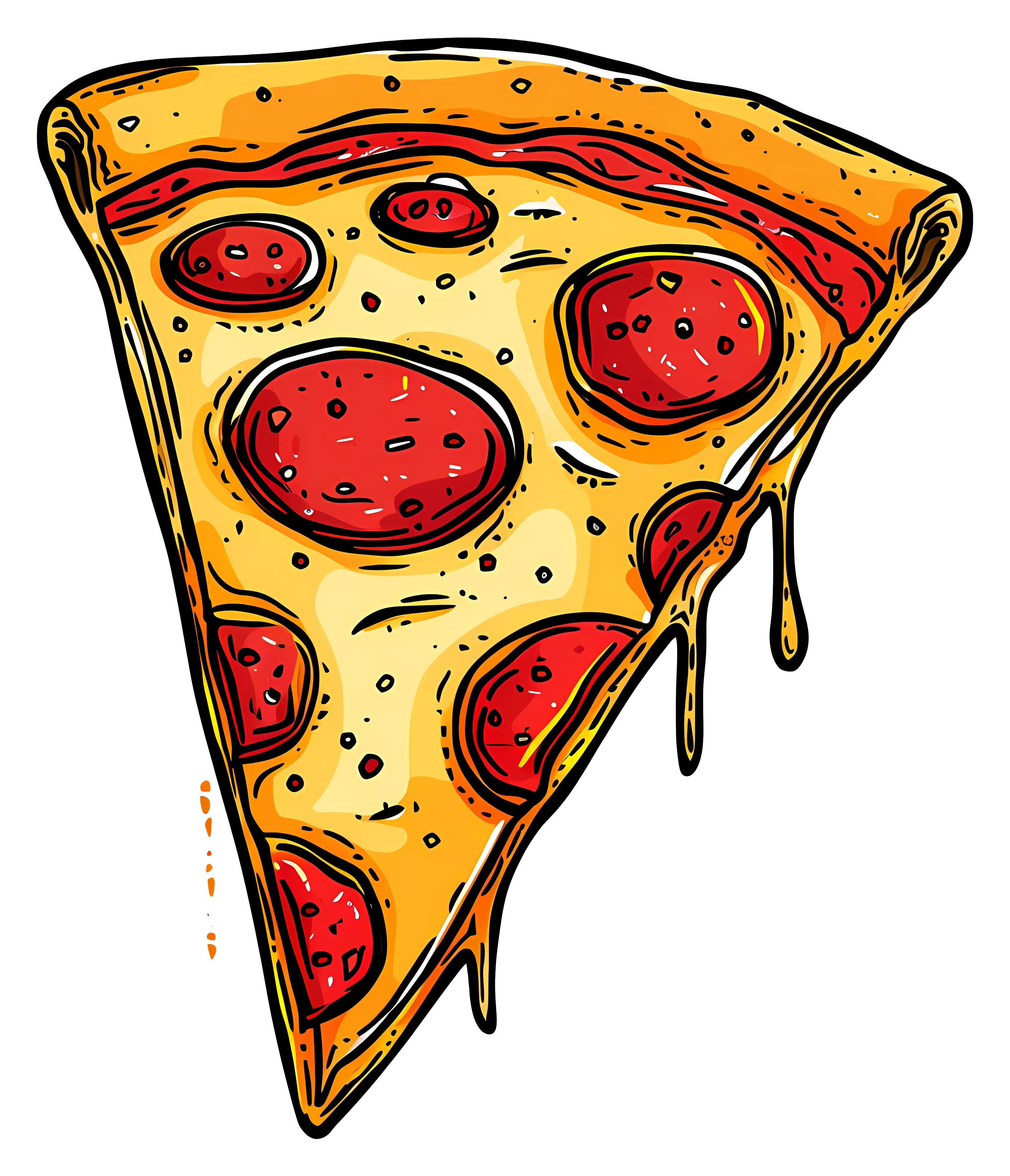 Delicious Slice of Pepperoni Pizza