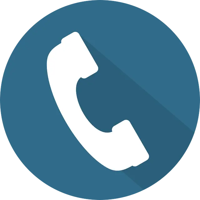 White Telephone Icon for Communication