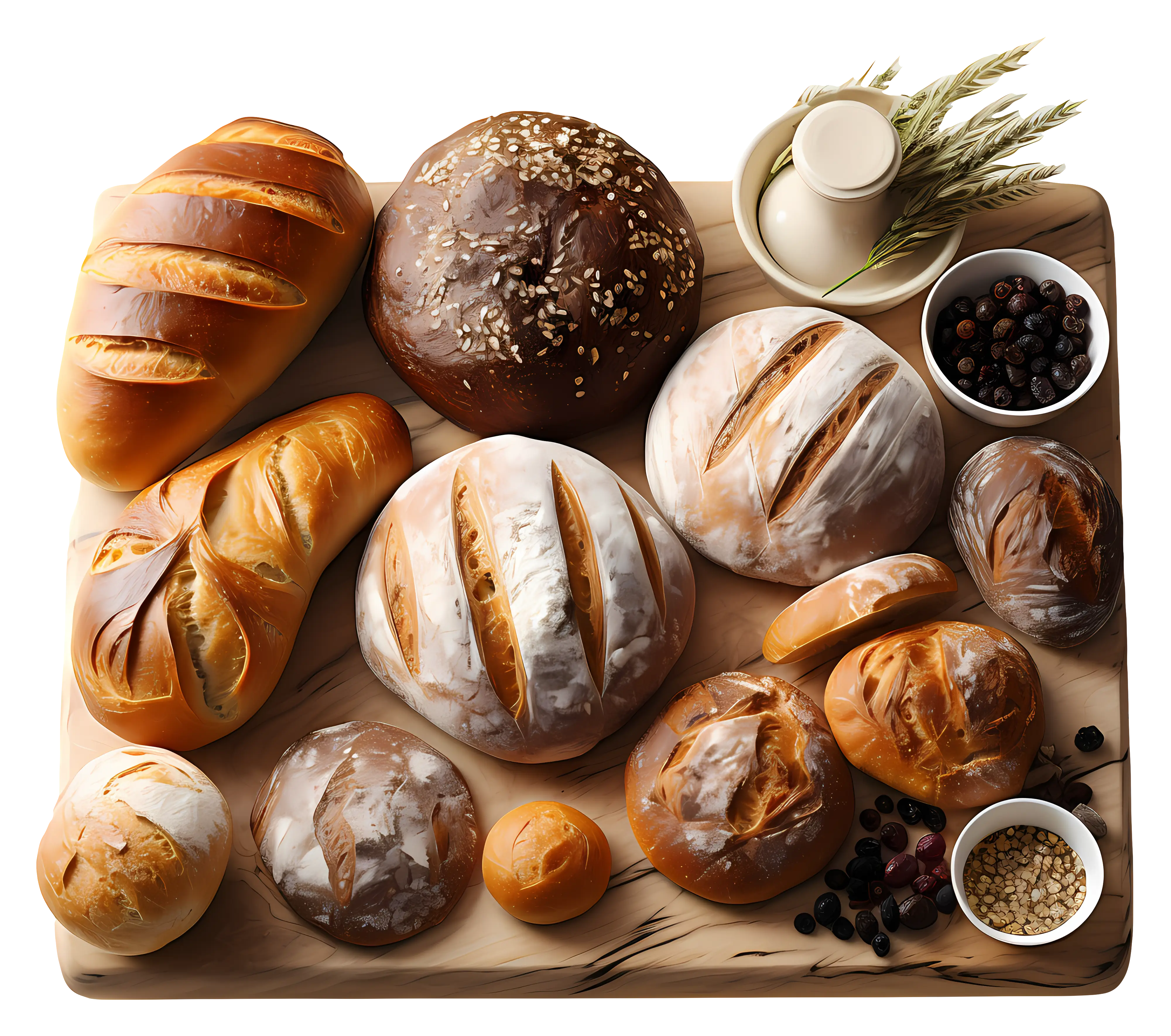 Assortment of Freshly Baked Breads