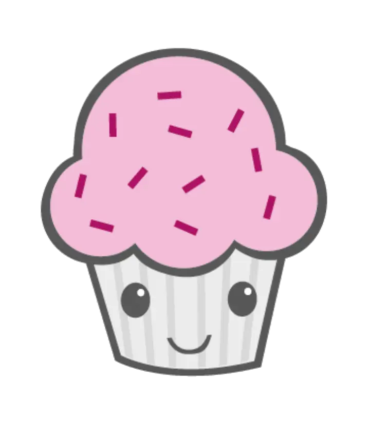 Cute Cupcake with Pink Frosting