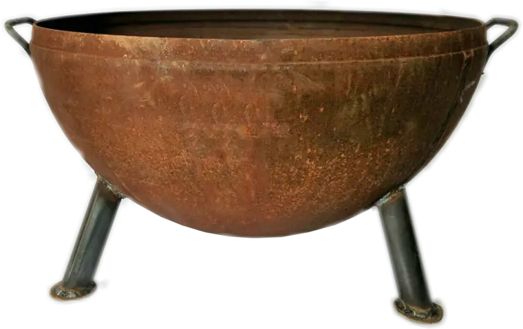 Rusty Metal Cauldron