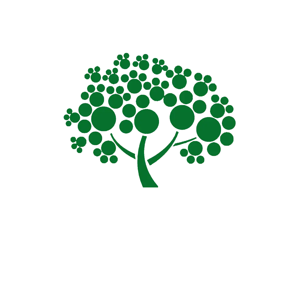 Abstract Green Tree Illustration