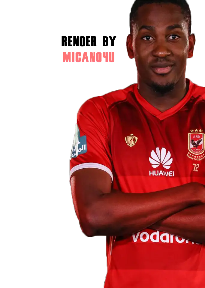 Soccer Player in Red Uniform