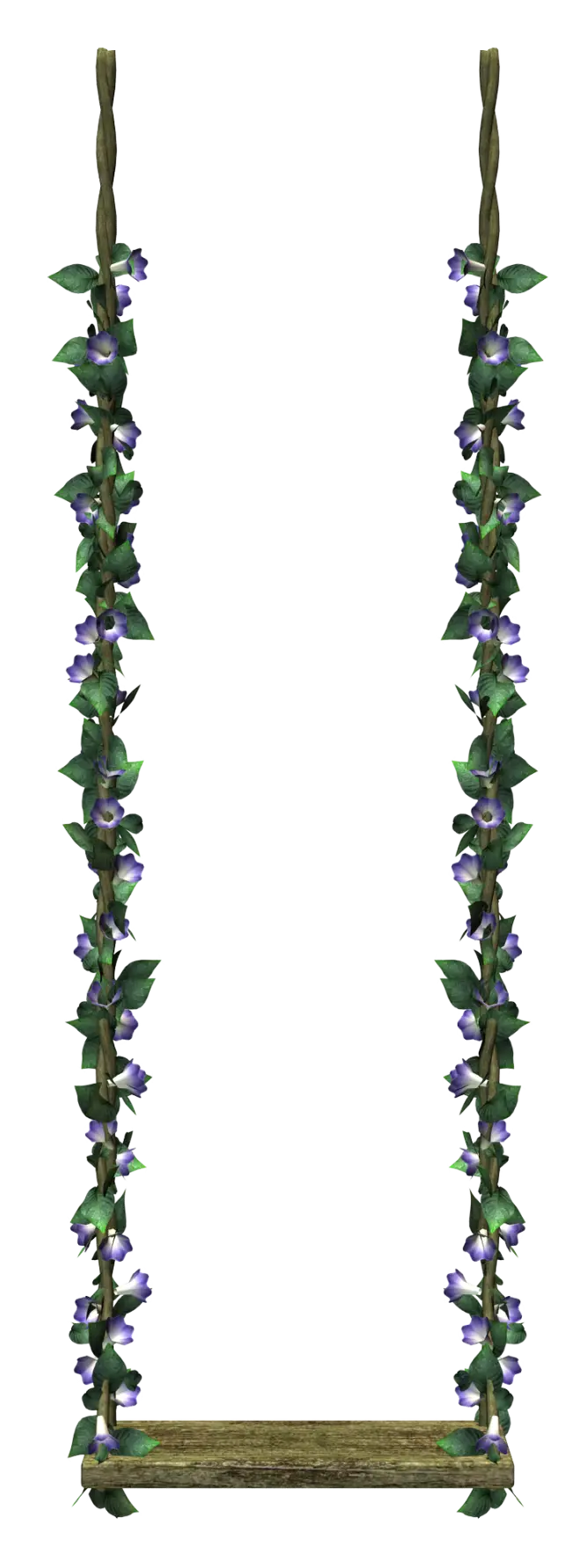Decorative Swing with Flowers and Vines