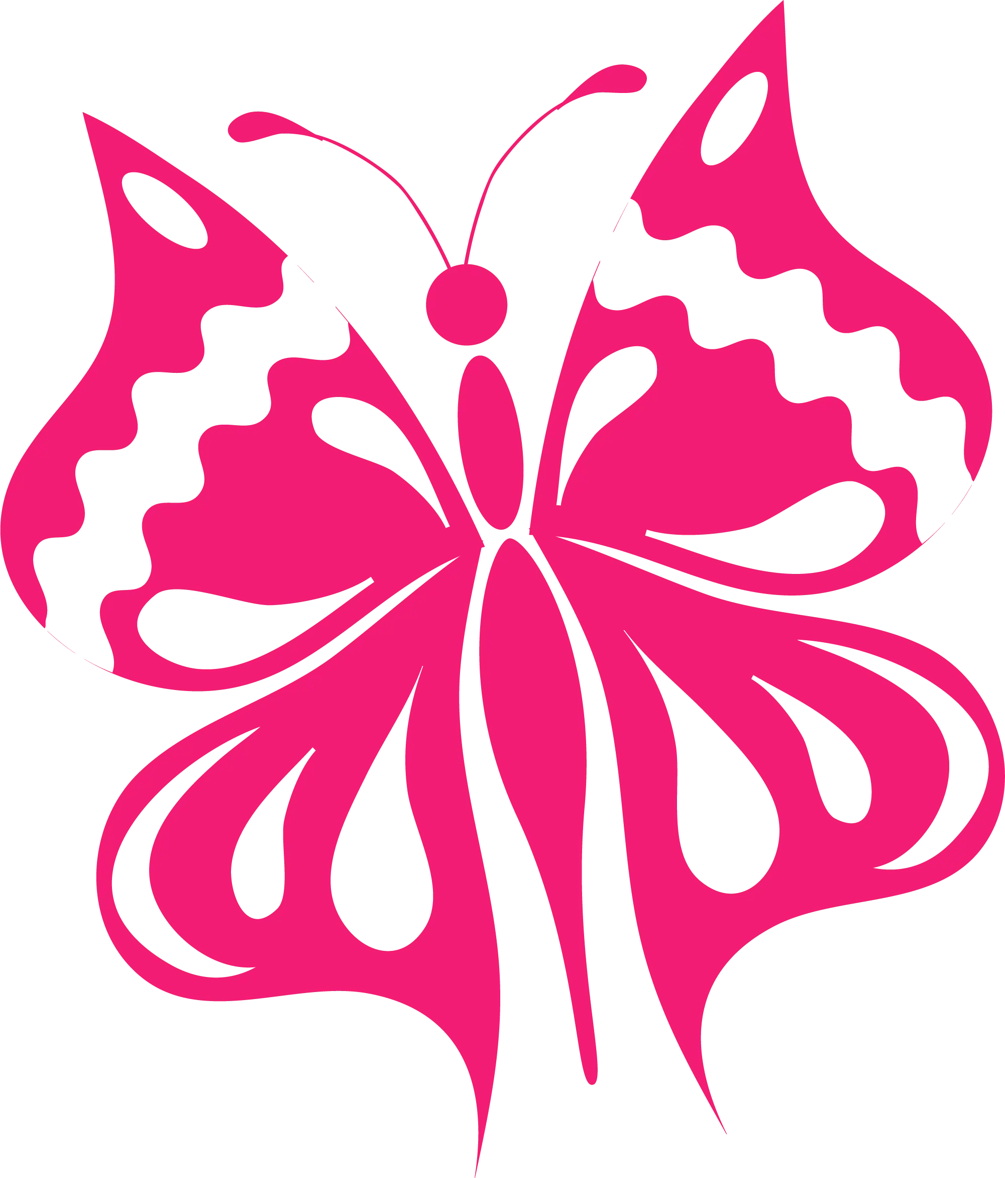 Pink Butterfly Logo Design