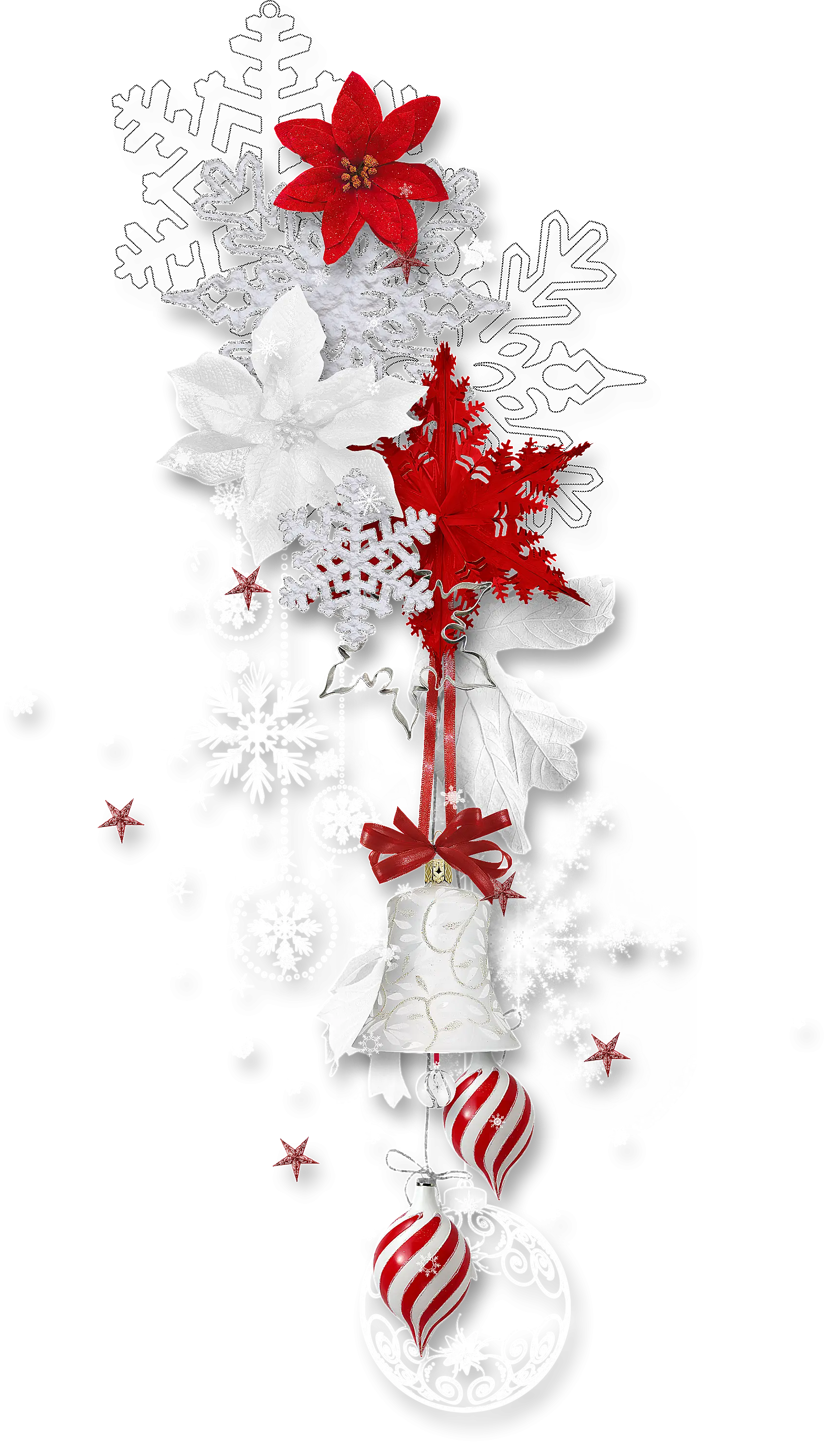 Red and White Christmas Decoration