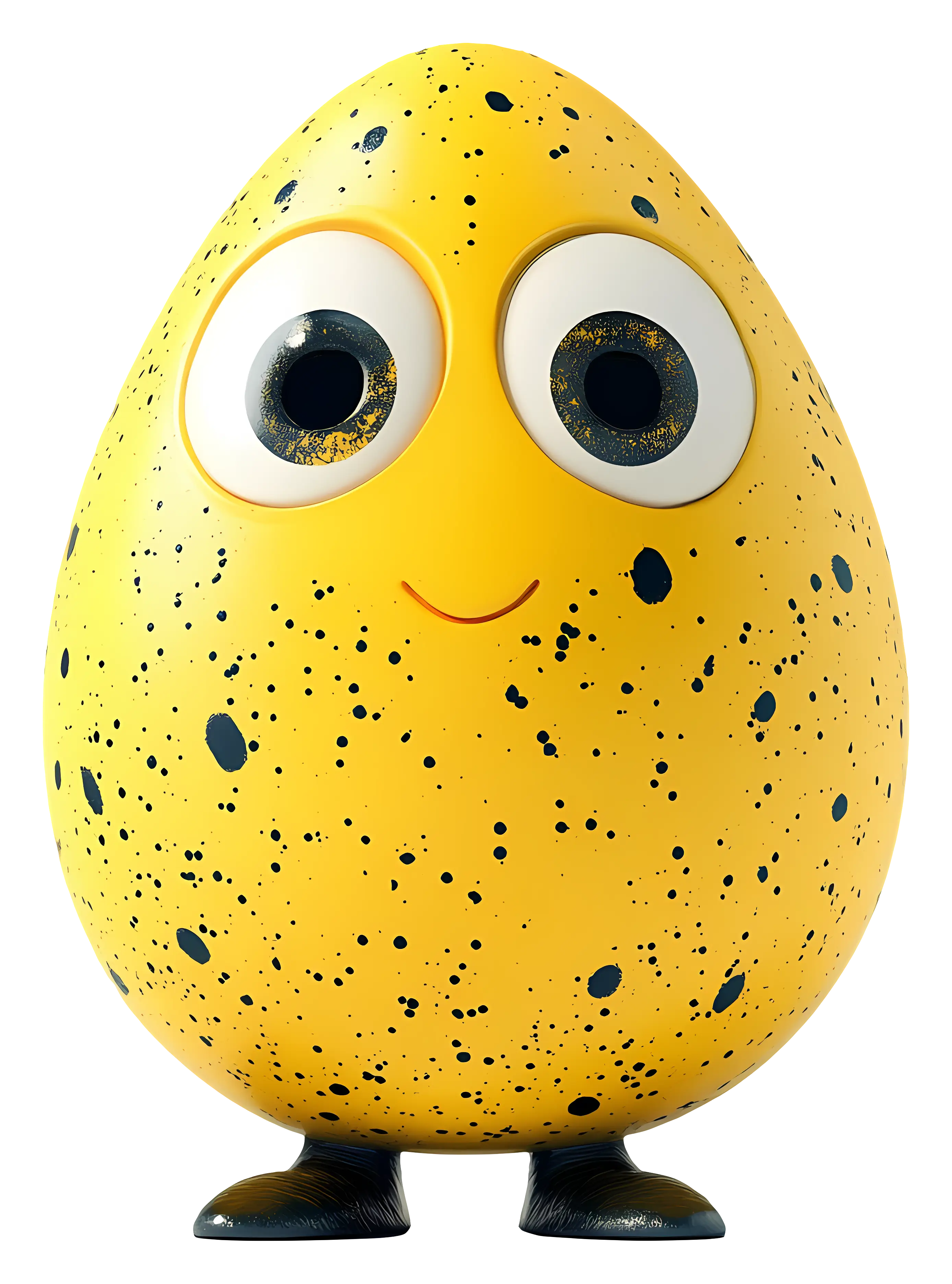 Yellow Egg Cartoon Character