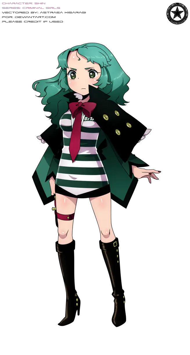 Anime Character with Green Hair