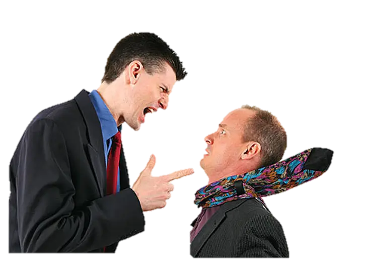 Angry Man Yelling at Another Man