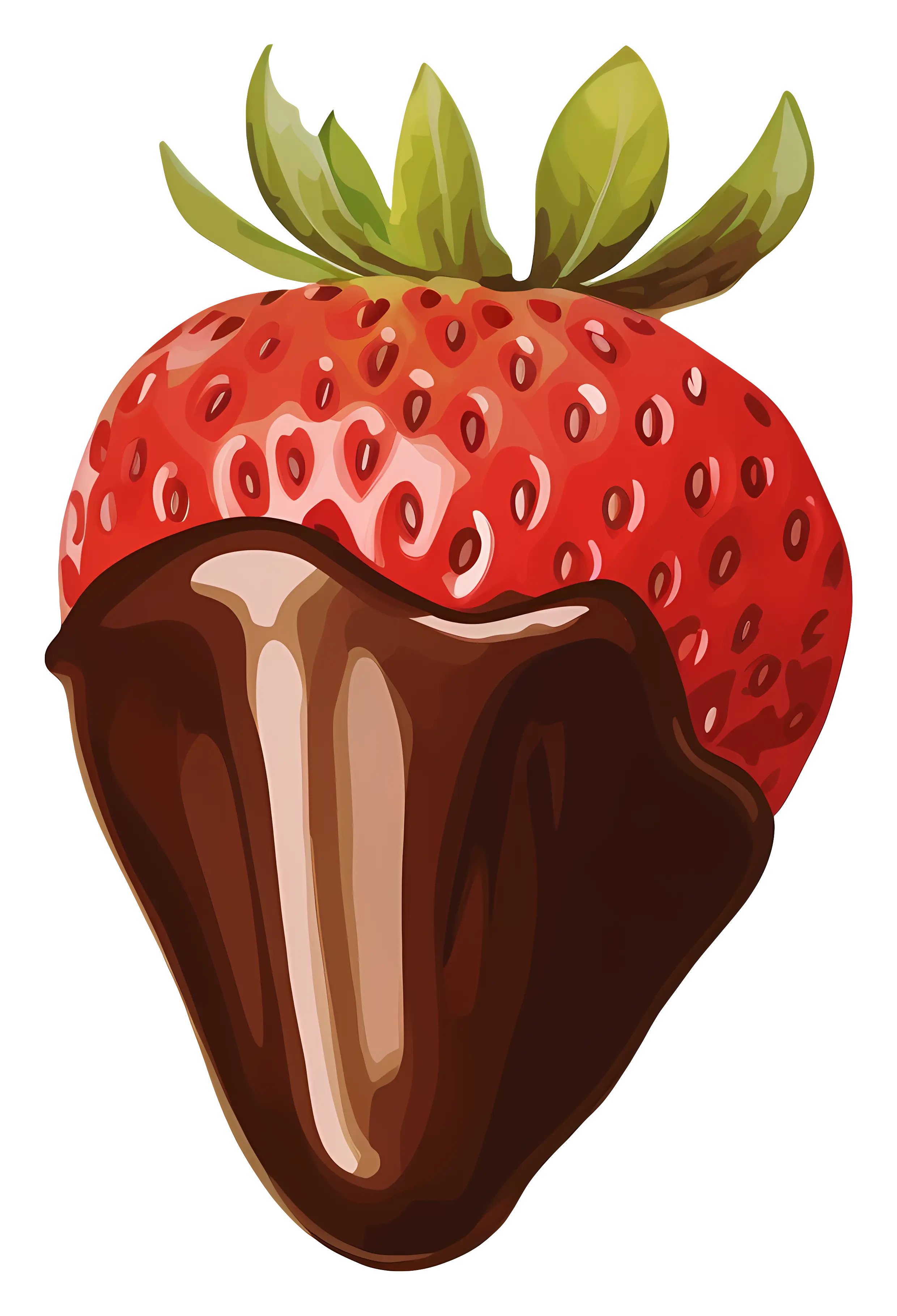 Strawberry with Chocolate Coating