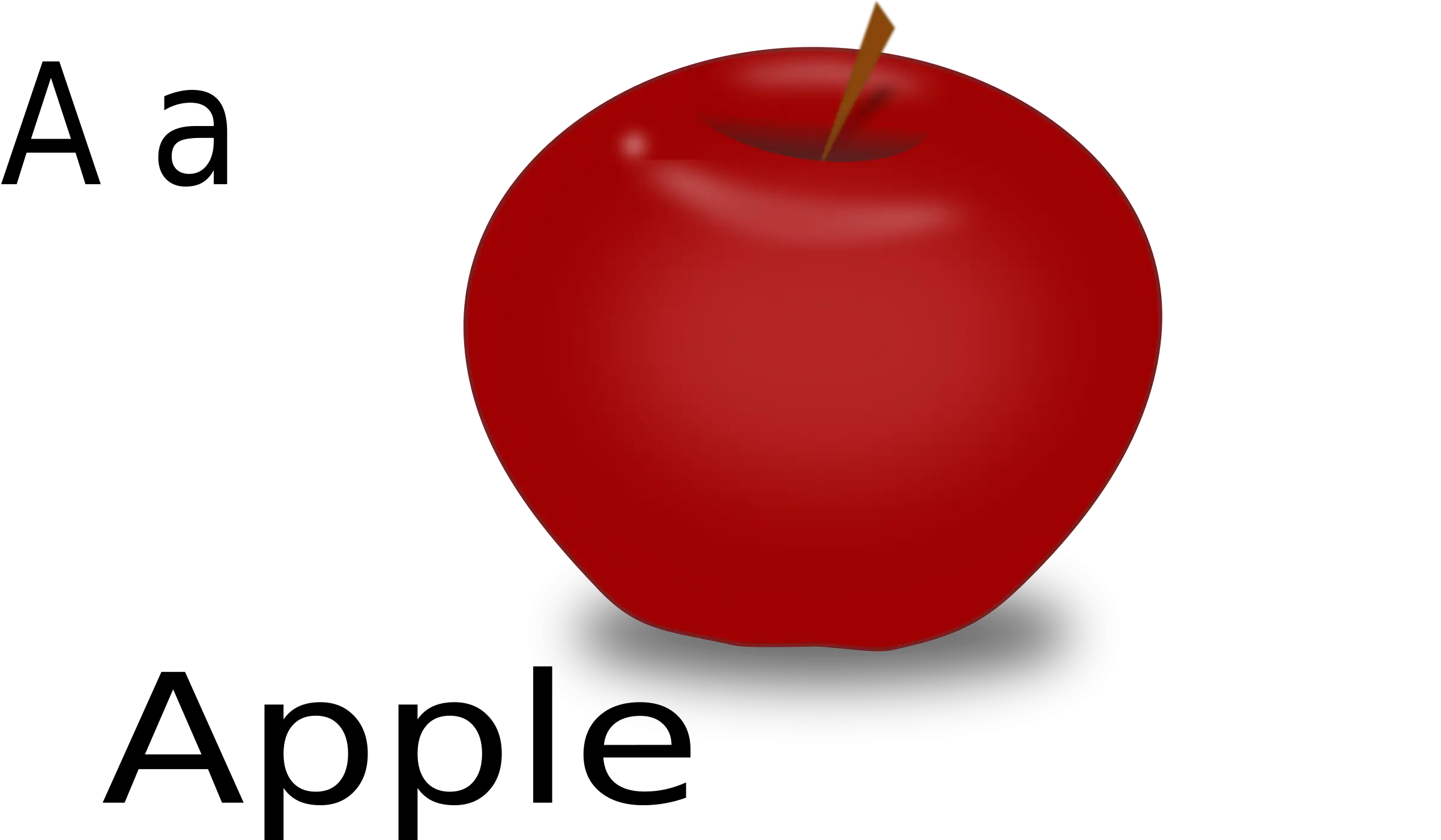 Red Apple Illustration for Education Purposes