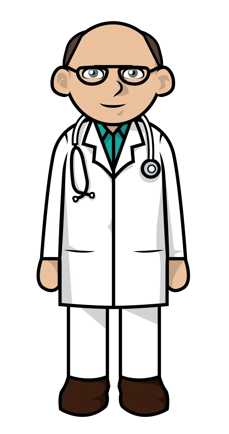 Cartoon Male Doctor Illustration