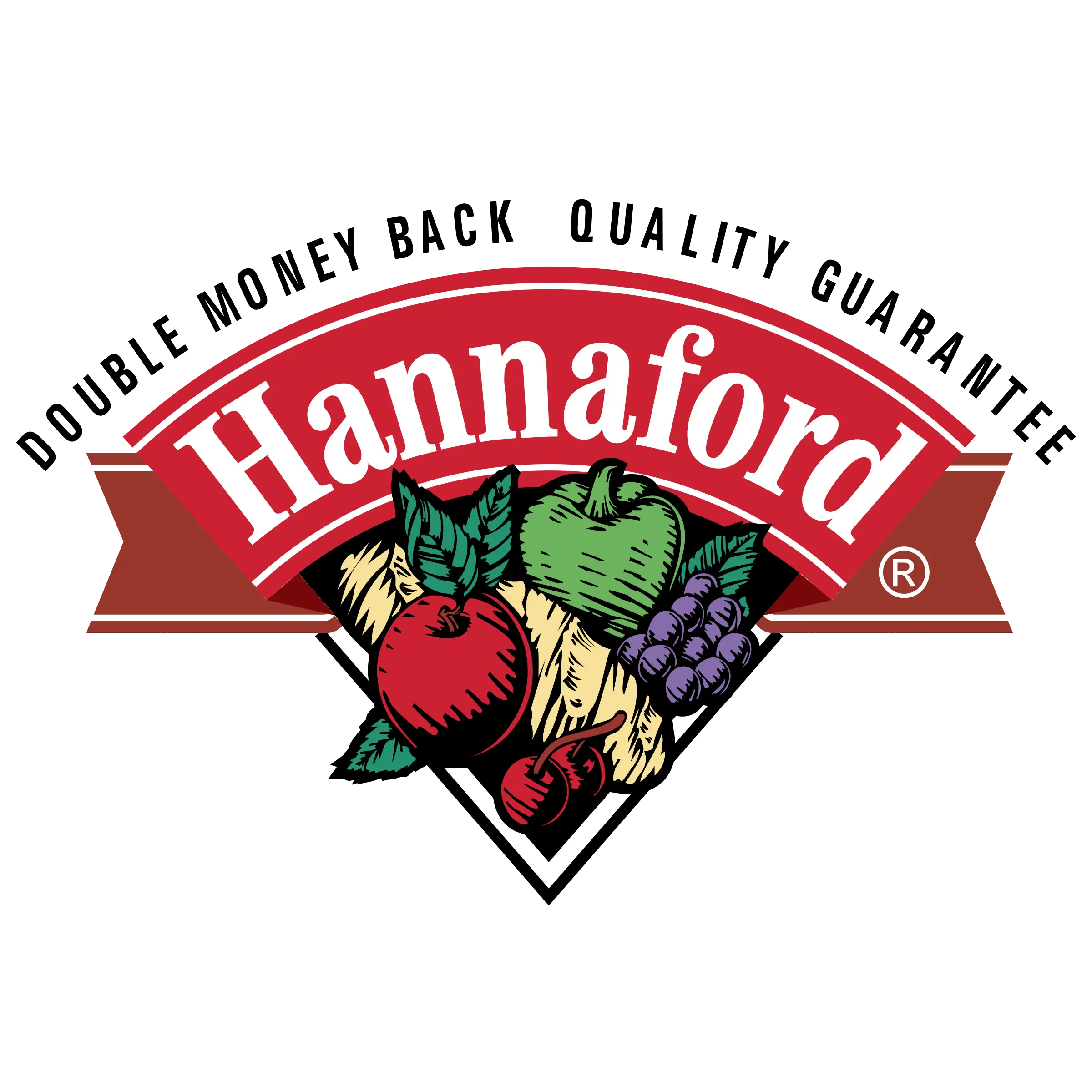 Hannaford Logo with Fresh Produce Illustration