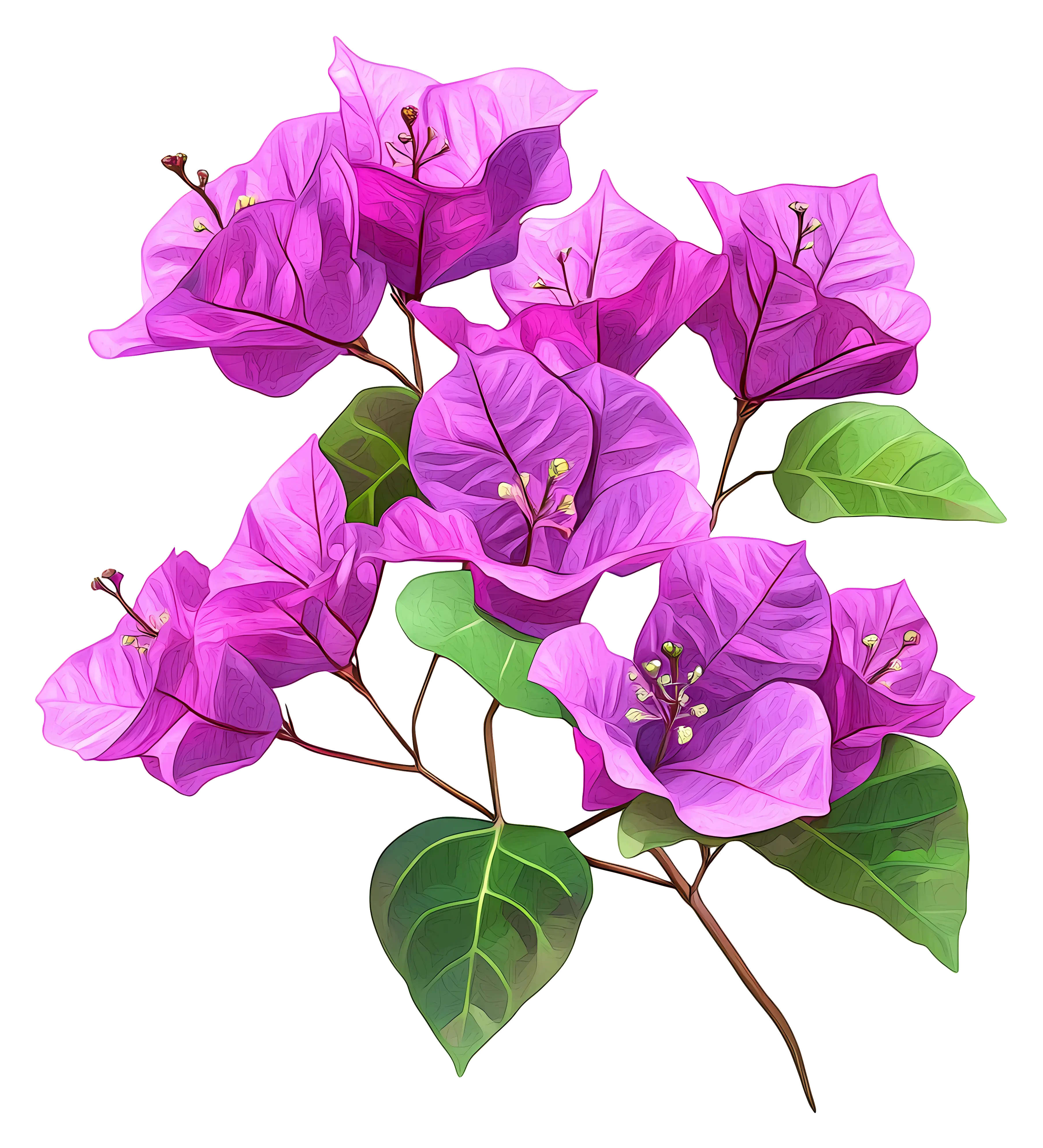 Purple Bougainvillea Flowers
