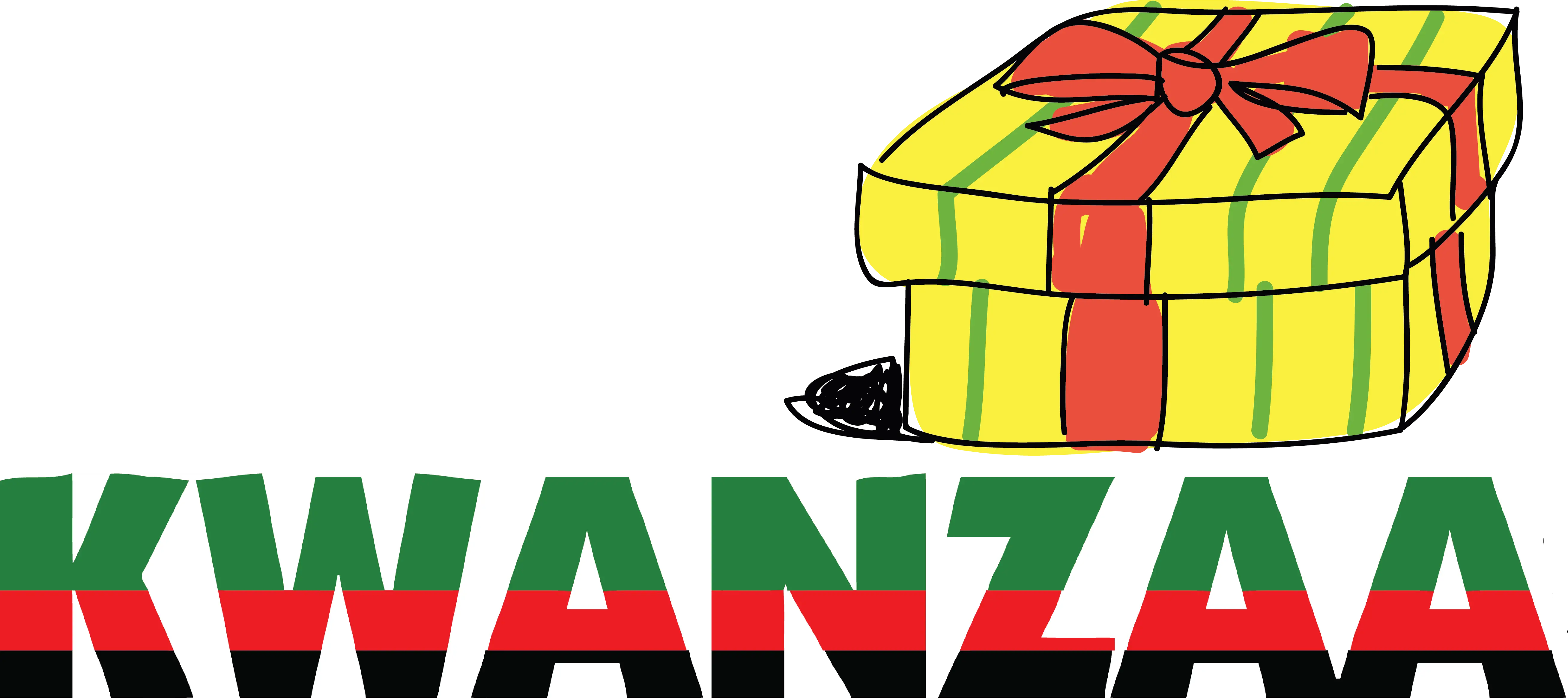 Kwanzaa Gift Celebration Illustration