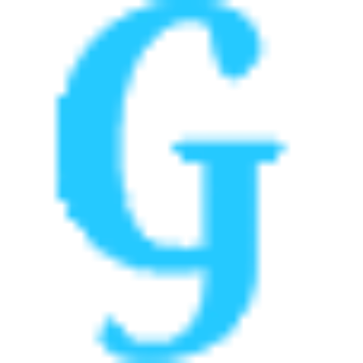Blue Letter G Minimalist Logo