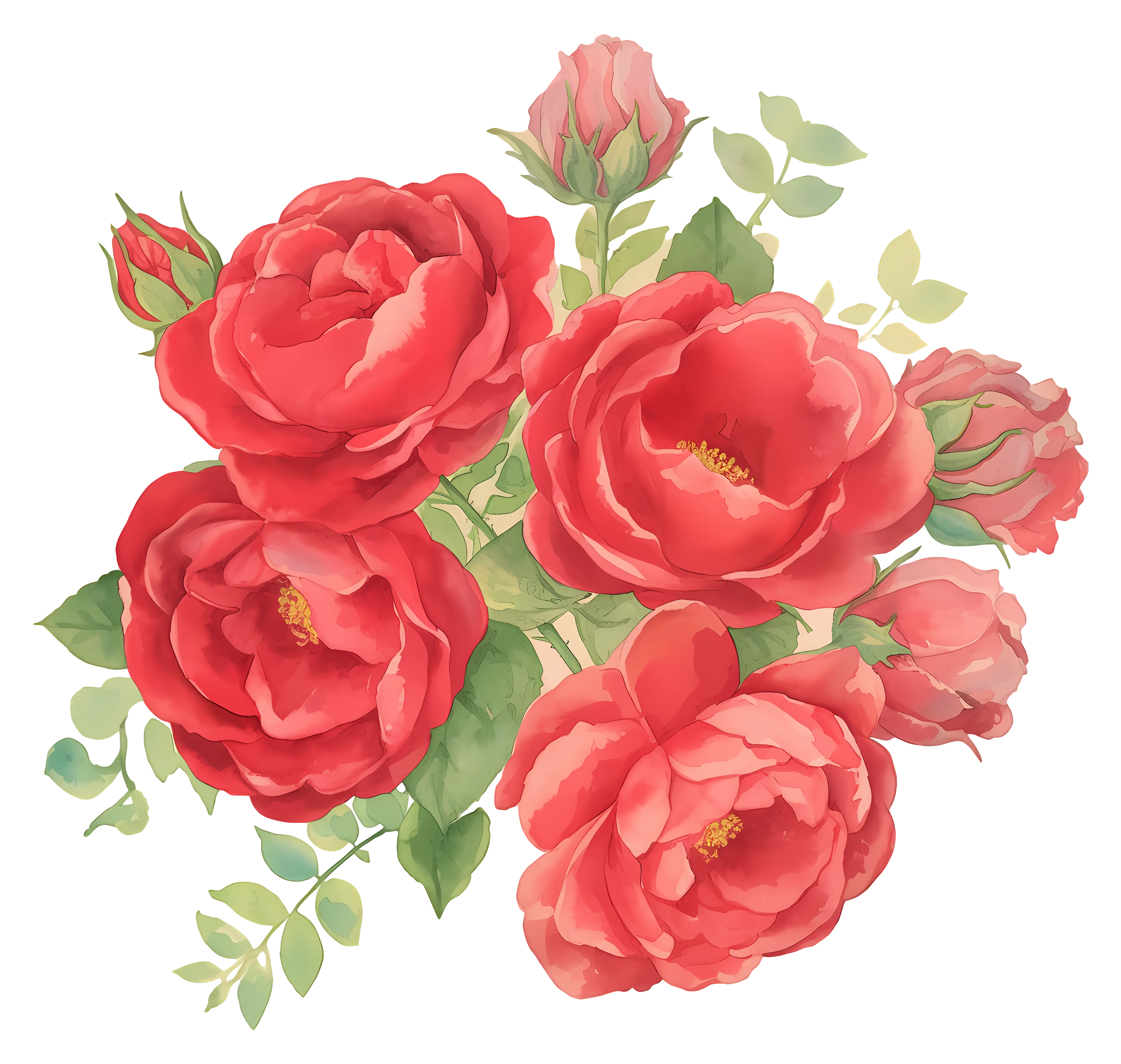 Beautiful Red Roses Bouquet