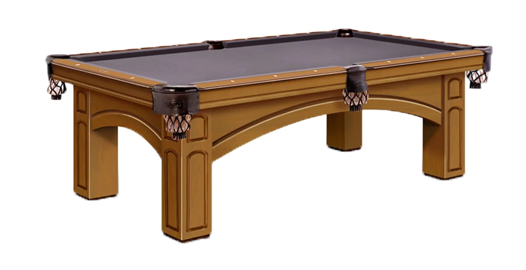 Wooden Pool Table for Indoor Recreation