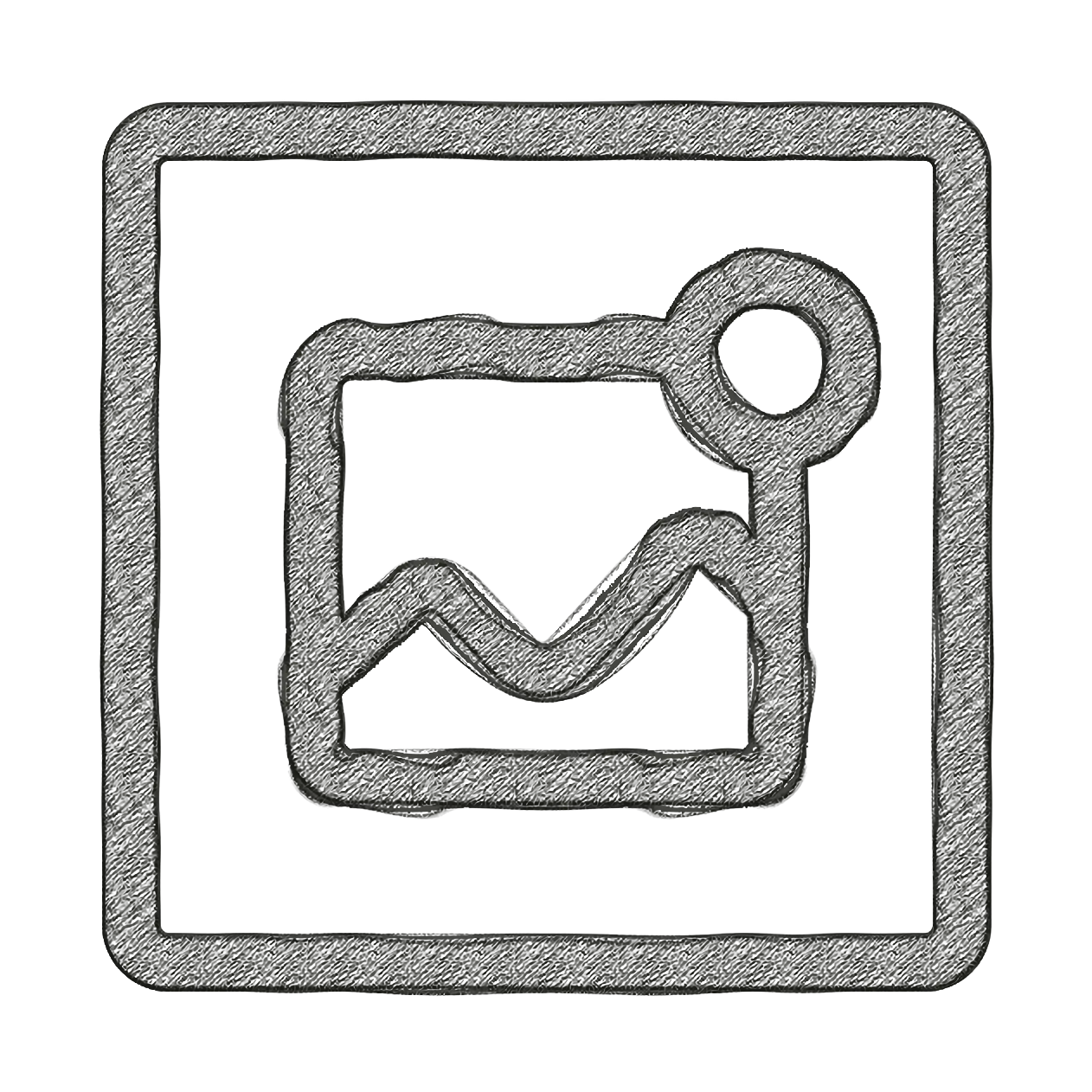 Hand-Drawn Photo Icon Illustration