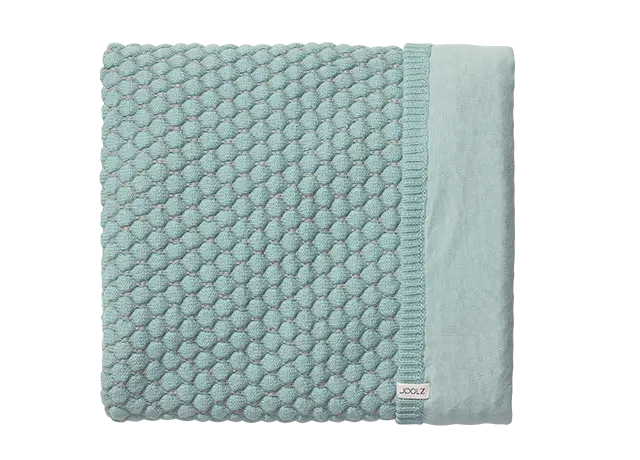 Soft Blue Textured Blanket